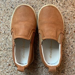 Freshly picked weathered brown slip on sneaker
